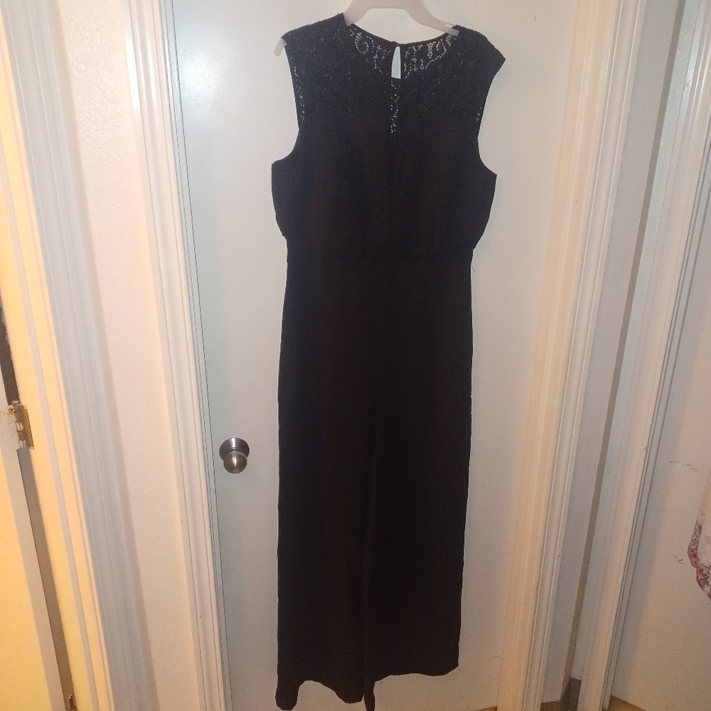 𝅺NEW Whitehouse Black Market dressy blk jumper/ jumpsuit wmns sz 10